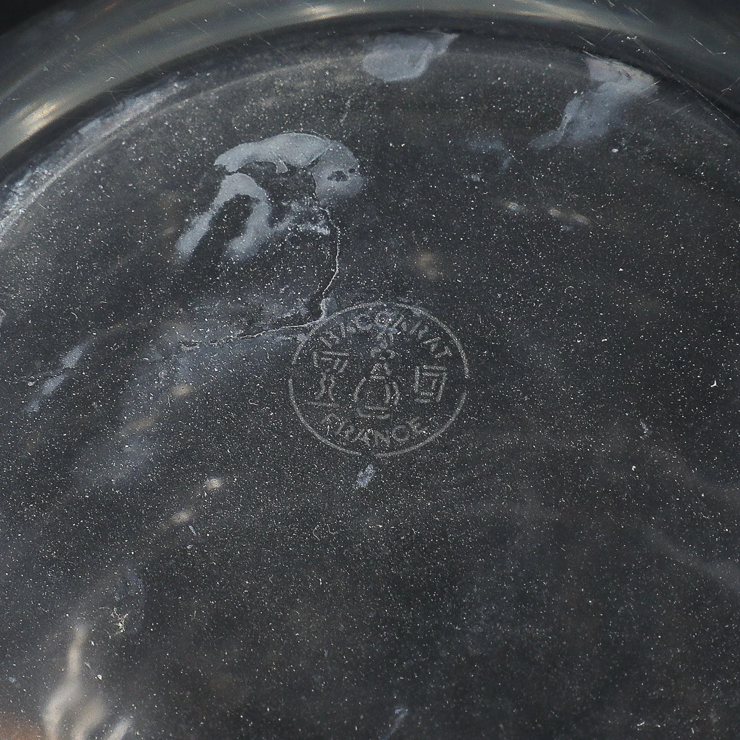 Mid-Century Modernist Crystal Decanter with Drop form Stopper